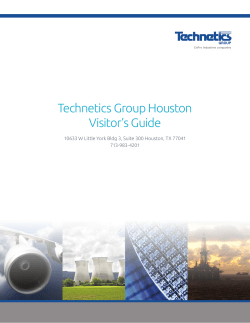 Technetics Group Houston Visitor`s Guide