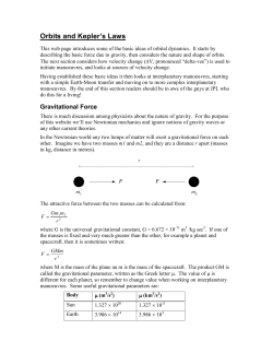 Orbits and Kepler`s Laws