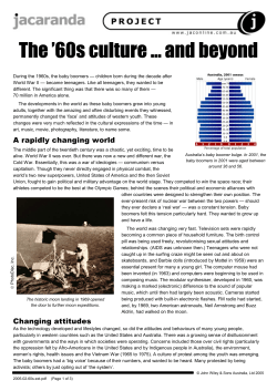 The `60s culture &hellip; and beyond