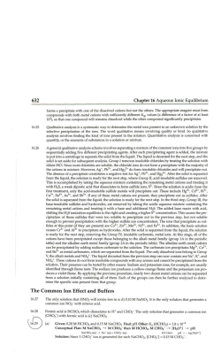 The Common Ion Effect and Buffers