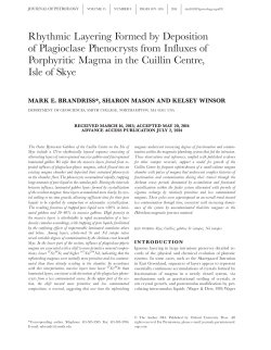 Rhythmic Layering Formed by Deposition of
