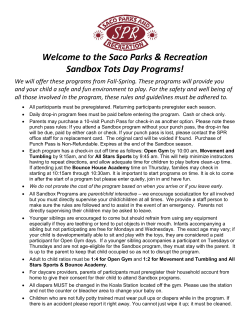 2016-2017 Sandbox Tots Rules Handout