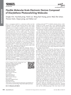 Flexible MolecularScale Electronic Devices Composed of