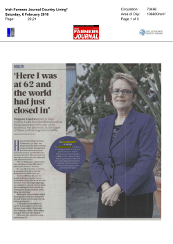 Farmer`s Journal - Alzheimer Society of Ireland