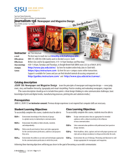 Newspaper and Magazine Design