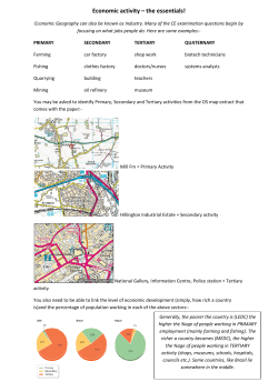 Economic activity &ndash; the essentials!