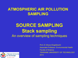 Atmospheric air pollution sampling