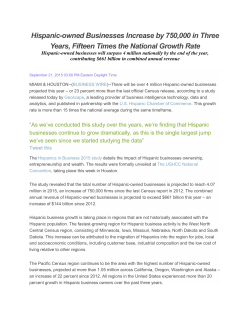Hispanic-owned Businesses Increase by 750000 in