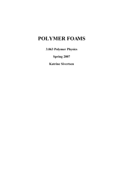 POLYMER FOAMS