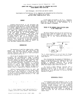 Compact and Simple X 3 (9 to 27 GHz) Pll Frequency