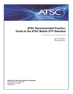 ATSC Mobile DTV Recommended Practice