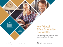 How To Repair 3 Fatal Flaws In Your Financial Plan