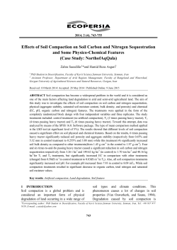 Effects of Soil Compaction on Soil Carbon and Nitrogen
