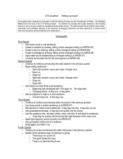 the CTA Writing Overview