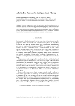 A Suffix Tree Approach To Anti