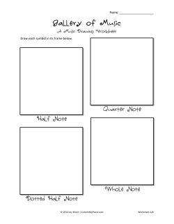 Gallery of Music - Symbol Drawing Worksheets