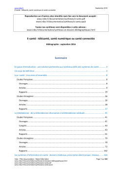 E-sant&eacute; : t&eacute;l&eacute;sant&eacute;, sant&eacute; num&eacute;rique ou sant&eacute; connect&eacute;e
