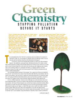 stopping pollution before it starts