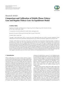 Comparison and Calibration of Mobile Phone Fisheye Lens and