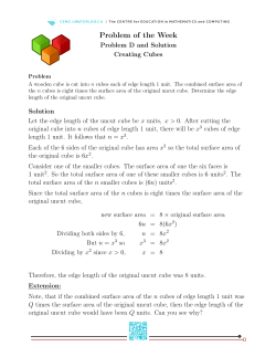 Problem of the Week - Sino Canada School