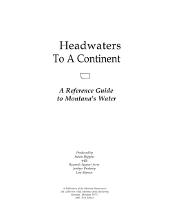 Headwaters To A Continent