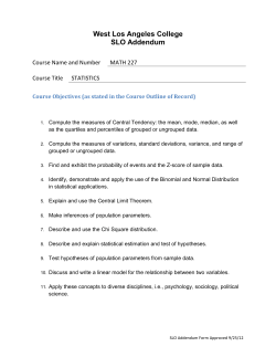 Math 227 - West Los Angeles College