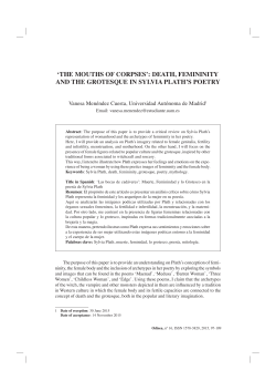 death, femininity and the grotesque in sylvia plath`s poetry