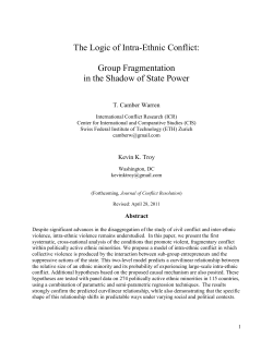 The Logic of Intra-Ethnic Conflict: Group
