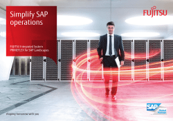 Simplify SAP operations