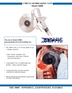 THE 1000F - POWERFUL, LIGHTWEIGHT, FLEXIBLE CIRCULAR