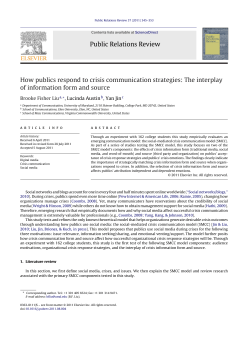 How publics respond to crisis communication strategies: The