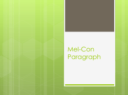 Mel-Con Paragraph