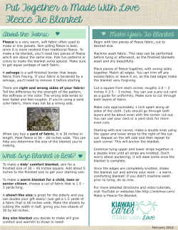 Put Together a Made With Love Fleece Tie Blanket