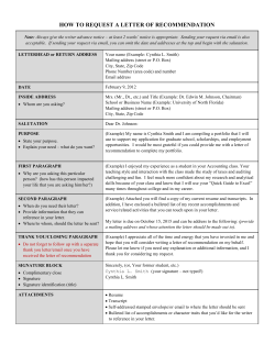 template for letter requesting a letter of recommendation