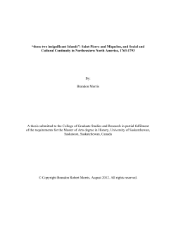 those two insignificant Islands - Bibliothèque et Archives Canada