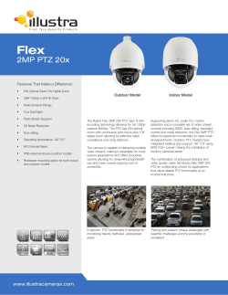 PDF Illustra Flex PTZ 20x Datasheet R01