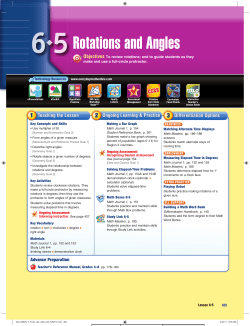 Rotations and Angles