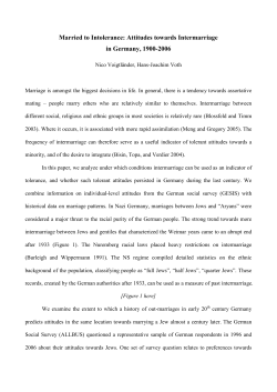 Married to Intolerance: Attitudes towards Intermarriage in Germany