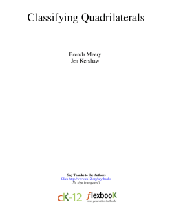 Classifying Quadrilaterals