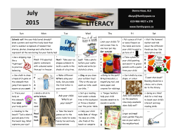 July calendar 2015