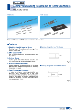 0.6mm Pitch Stacking Height 3mm to 16mm Connectors