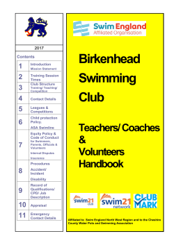 BSC Teacher/Coachs Handbook