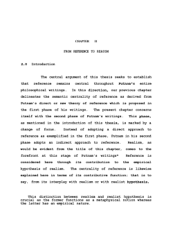 FROM REFERENCE TO REAUSM 2.0 Introduction The central