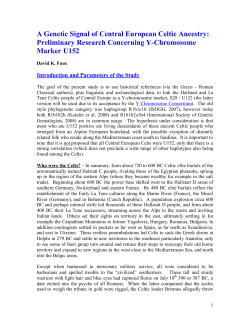 A Genetic Signal of Central European Celtic