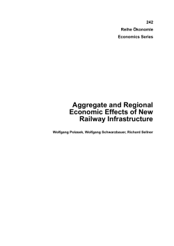 Aggregate and Regional Economic Effects of New Railway