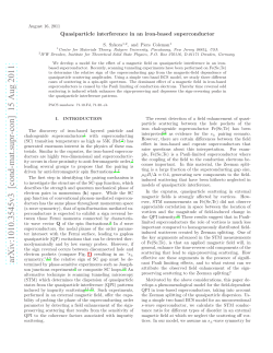 Quasiparticle interference in an iron