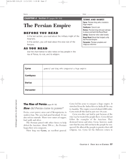 4.3 The Persian Empire