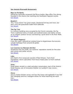 San Antonio Riverwalk Restaurants