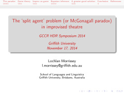 split agent` problem (or McGonagall paradox) in