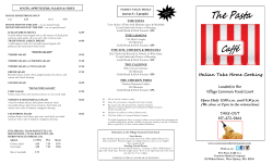 The Pasta - The Common Market Restaurants
